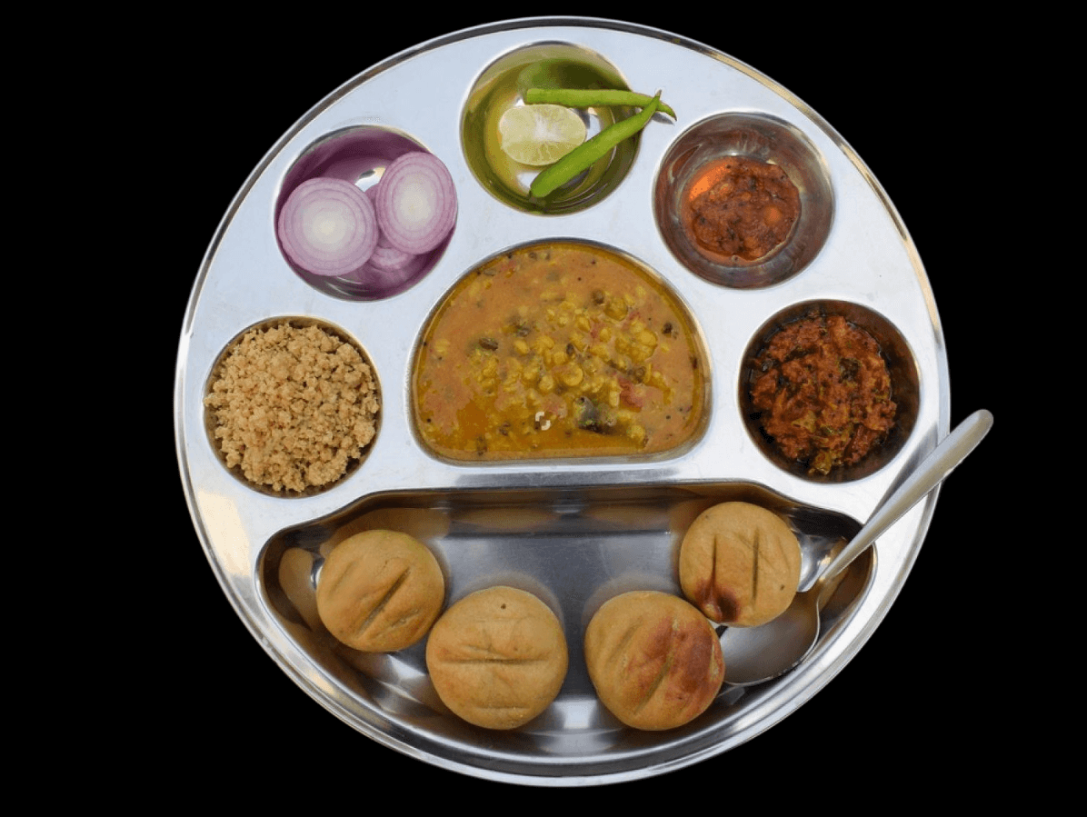 Famous Dal Baati Churma Dish